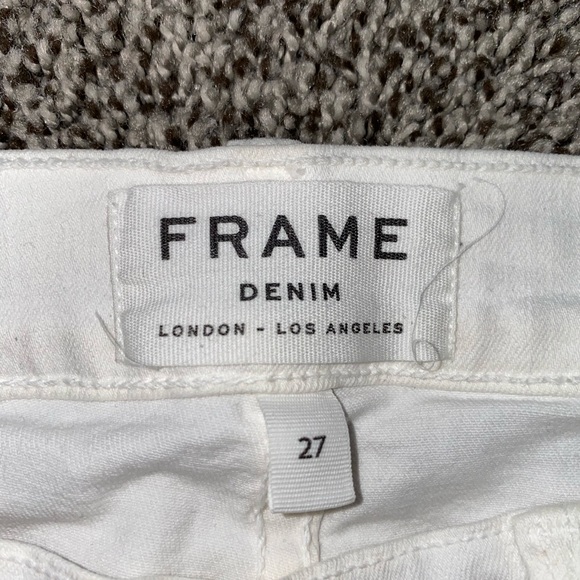 Frame jeans- white with distressing - Picture 2 of 5